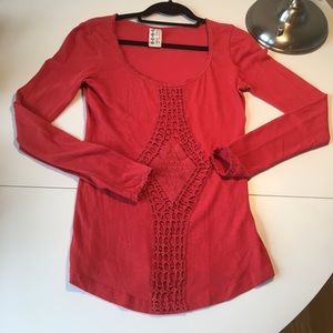 NWOT free people fitted knit long sleeve size S